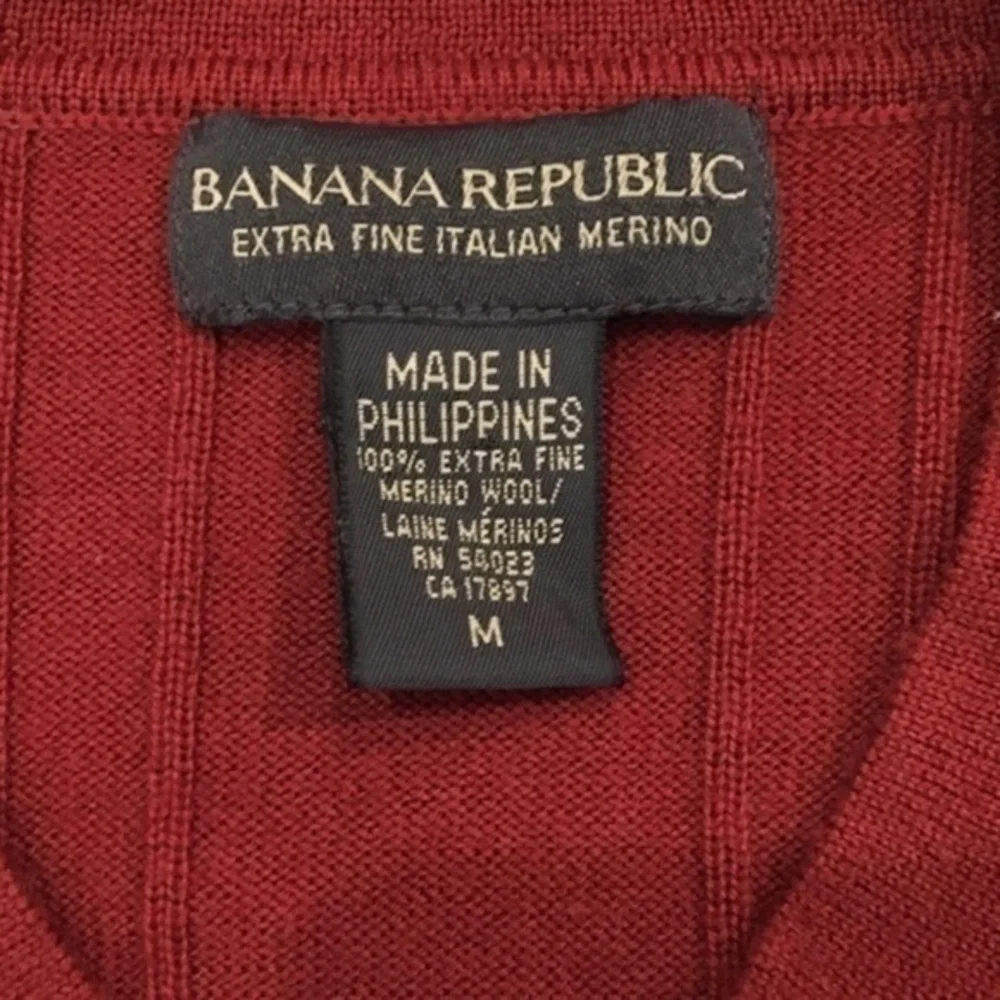 Banana Republic Men’s Merino Wool Sweater Medium NWOT